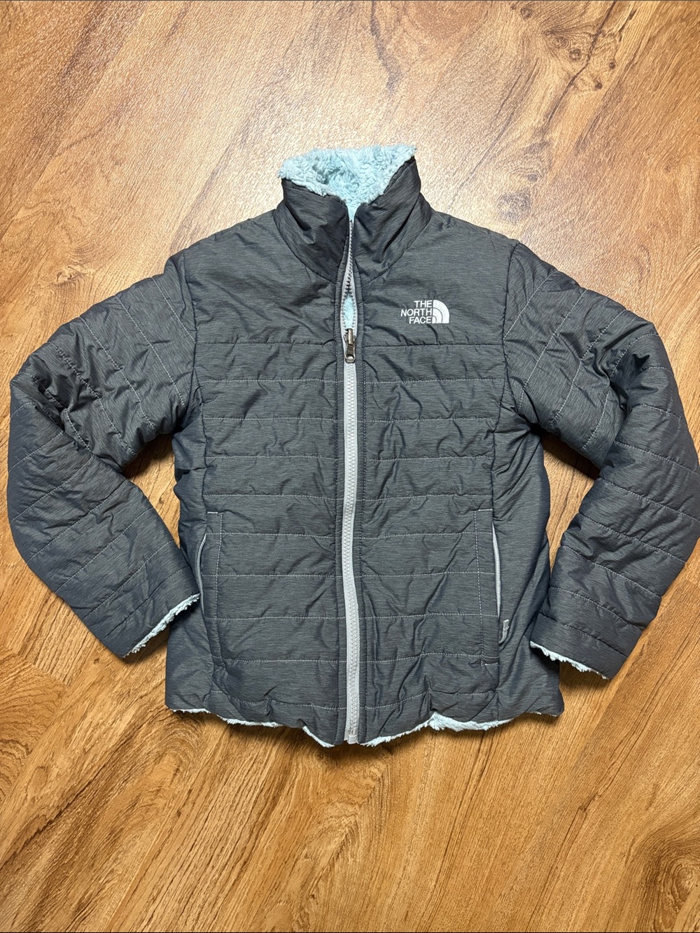 The North Face Quilted Coat with Sherpa Trim Girls Size 7/8